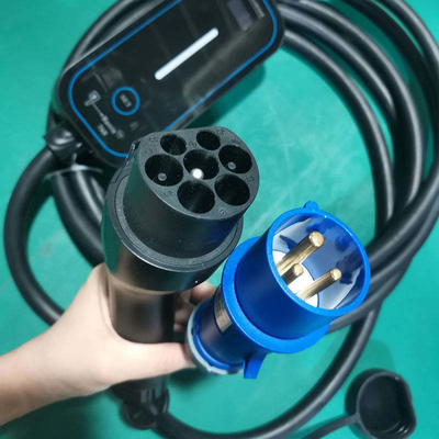 Draagbare laadmachine voor elektrische auto's Type2 Ev-oplader Omgevingstemperatuur -30 °C tot 50 °C