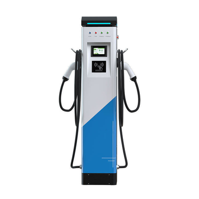 Eén aansluiting AC-uitgang Type1/Type2 vloeropgeladen 22 kW Ev-oplader met display en POS