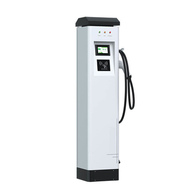 Type 1/Type 2 Interface Standard 22Kw Ev-oplader met vloerstand en POS-betaling