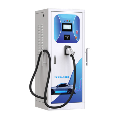 60 kW Double Gun DC Charger CCS2 GB/T Sneloplaadstation met GB/T CHADEMO Connector