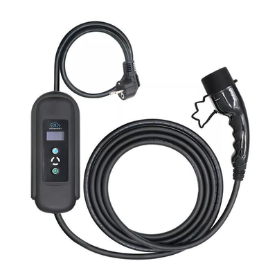 11kW uitgangsvermogen 8A-16A Type2 oplaadkabel voor draagbare EV-oplader voor thuis