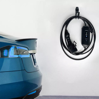 11kW uitgangsvermogen 8A-16A Type2 oplaadkabel voor draagbare EV-oplader voor thuis