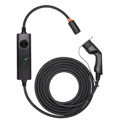 16.5KW draagbare EV-oplader met scherm en aansluiting Type 2 voor Model 3